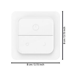 Eglo Connect. Z Wall Switch features a plastic structure in a white finish / Electronics | Techbox