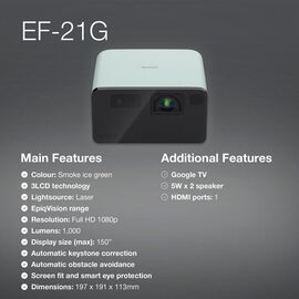 Epson - EF-21G Compact Home cinema Projector / Electronics