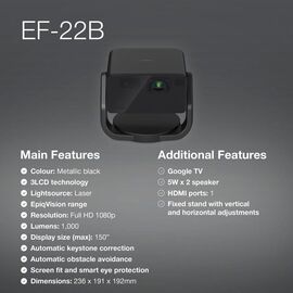 Epson - EF-22B Home Cinema Projector / Electronics
