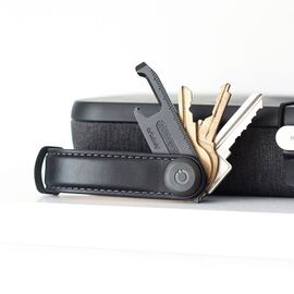 Orbitkey - Leather Key Organiser - Black/Black / Gadgets - Αταξινόμητα -  - Techbox