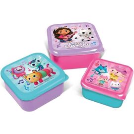 Stor - 3 Pcs. Snack Boxes Set - Gabby's Dollhouse / Toys |  Techbox