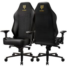Apollon Classic / Gold Top Black seat + Gold logo / Computers - Gaming Furniture - Gaming - Techbox