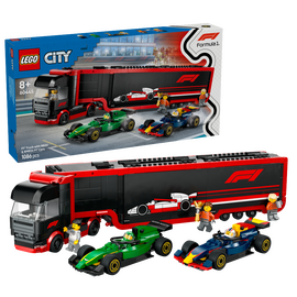 LEGO - LEGO City - F1® Truck with RB20 & AMR24 F1® Cars (60445) / Toys |  Techbox