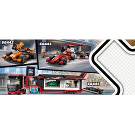 LEGO - LEGO City - F1® Truck with RB20 & AMR24 F1® Cars (60445) / Toys |  Techbox
