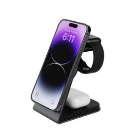 Fixed - 3in1 Mag Aluminum Wireless Charging station Black / Electronics - Αταξινόμητα -  - Techbox