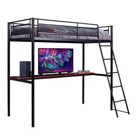 Xrocker Hq High Sleeper Gaming Bed With Desk - Black And Red / Computers - Gaming Furniture - Gaming - Techbox