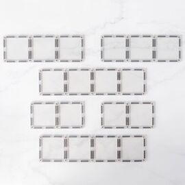 Connetix - Rectangle Pack - 12 Pieces - Clear (CT-C-00012-RE) / Toys