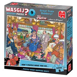 Wasgij - Retro Mystery - #9 Great Train Robbery! (1000 pieces) (1110100504) / Toys |  Techbox