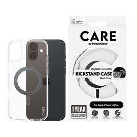 CARE by PanzerGlass - Case - Transparent Black - MagSafe - iPhone 16 Plus / Electronics - Apple Cases - Cases - Techbox