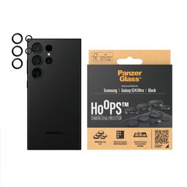 PanzerGlass - Hoops - Camera Lens Protector - Samsung Galaxy S24 Ultra - Black / Electronics | Techbox