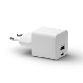Dbramante1928 - Re-charge - Wall Charger GaN - USB-C+USB-A 30W+18W EU - White / Electronics