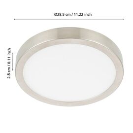 EGLO - Fueva-Z ceiling light brushed steel Ø28.5 - TW - Zigbee, Bluetooth / Electronics | Techbox