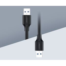 Ugreen USB 2.0 (male) - USB 2.0 (male) cable 1 m black (US128 10309) - USB Cables - Cables & Adapters - Techbox