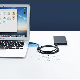Ugreen USB 2.0 (male) - USB 2.0 (male) cable 1 m black (US128 10309) - USB Cables - Cables & Adapters - Techbox