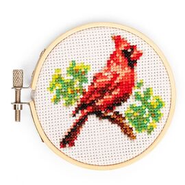 Kikkerland - Cardinal MiniCross Stitch Embroidery - (GG276) / Toys