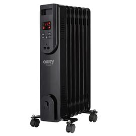 Electric oil heater with remote control CAMRY CR 7812, 7 ribs, 1500 W black | Techbox