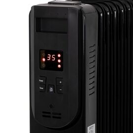 Electric oil heater with remote control CAMRY CR 7812, 7 ribs, 1500 W black | Techbox