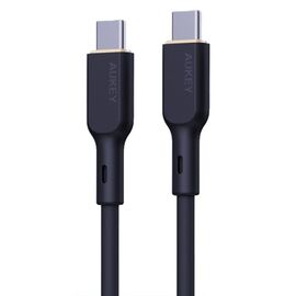 AUKEY CB-SCC101 USB-C Type-C Power Delivery PD 100W 5A 1m Silikon Black | Techbox