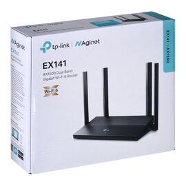 TP-Link EX141 wireless router Gigabit Ethernet Dual-band (2.4 GHz / 5 GHz) Black - Modem & Routers - Network Devices - Techbox