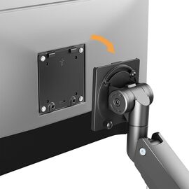 Maclean MC-968 Double Arm Monitor Mount with Gas Spring 17-57" 27 kg Heavy Duty Sturdy Full Motion Holder Bracket Max VESA 200x200 | Techbox