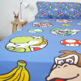 Super Mario Bros sheets set bed 90cm - Merchandise Linens - Various - Techbox