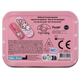 Hello Kitty My Melody metal band-aid box