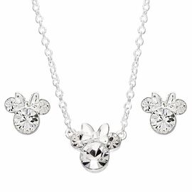 Disney Minnie Set necklace + earrings silver |  Techbox