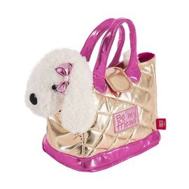 Hand bag + plush golden Didi dog 28cm