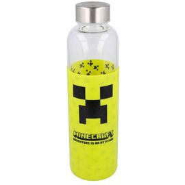 Minecraft silicone cover glass bottle 585ml |  Techbox