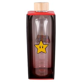 Nintendo Super Mario Bros glass bottle 1030ml - Mugs & Bottles - Gifts - Techbox
