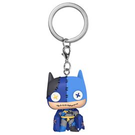 Pocket POP Keychain DC Comics ?Patchwork Batman - Keychains - Gifts - Techbox