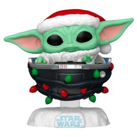 POP figure Star Wars Grogu with Santa Hat in Pram - Funko POP - Collectibles - Techbox