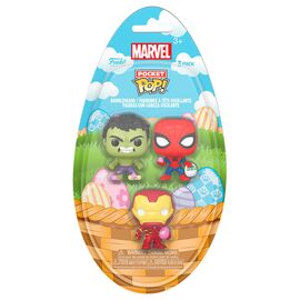 Pocket POP blister 3 figures Marvel Spiderman Hulk Iron Man - Funko POP - Collectibles - Techbox