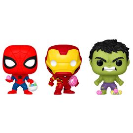 Pocket POP blister 3 figures Marvel Spiderman Hulk Iron Man - Funko POP - Collectibles - Techbox