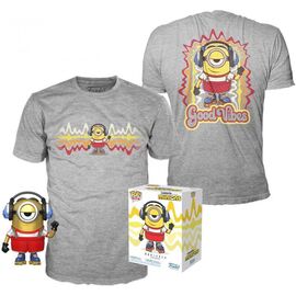 Set figure POP & Tee Minions Roller Skating Stuart Metallic Exclusive - Funko POP - Collectibles - Techbox