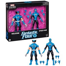Marvel Fantastic four Wolverine Spiderman pack 2 figures 15cm - Figurines - Collectibles - Techbox