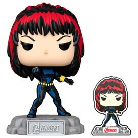POP figure Marvel Avengers 60th Anniversary Comic Black Widow with Pin Exclusive |  Techbox