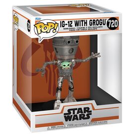 POP figure Deluxe Star Wars The Mandalorian IG-12 with Grogu |  Techbox
