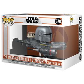 POP figure Rider Deluxe Star Wars Mandalorian 9 the Mandalorian in N-1 Starfighter |  Techbox