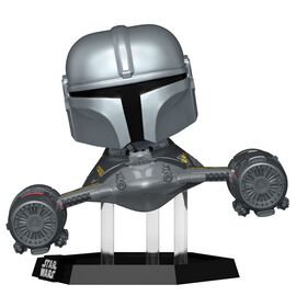 POP figure Rider Deluxe Star Wars Mandalorian 9 the Mandalorian in N-1 Starfighter |  Techbox