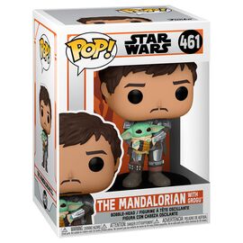POP figure Star Wars Mandalorian Mando Holding Child - FIGURES|POP VINYLS