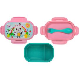 Gabbys Dollhouse lunch box + cutlery |  Techbox