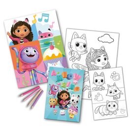 Gabbys Dollhouse coloring set with notebook - Merchandise Office Supplies - Various - Techbox