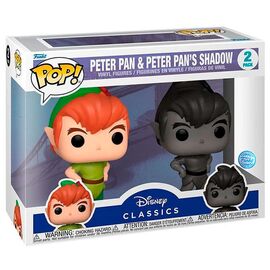 POP pack 2 figures Disney Peter Pan - Peter Pan & Peter Pans Shadow Exclusive - Funko POP - Collectibles - Techbox