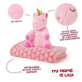 Lily Unicorn Soft blanket + plush toy 22cm - GIFT|PLUSH TOYS - Λεπτομέρειες προϊόντος
