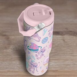 Disney Stitch Angel thermos tumbler 880ml - Mugs & Bottles - Gifts - Techbox