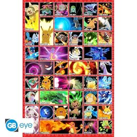 Pokemon Moves Poster - 91.5x61 cm / Fan Shop and Merchandise |  Techbox
