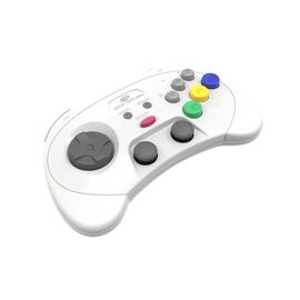 Retro-Bit - SEGA Saturn PRO Controller - White / Video Games and Consoles