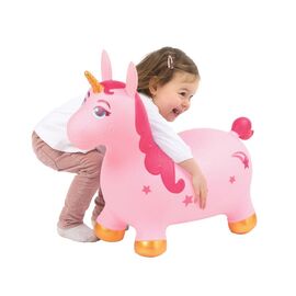 Ludi - Jumping animal - Unicorn - (LU90040) / Toys