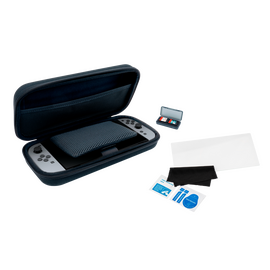 Essential Pack til Nintendo Switch II – Hårdtaske, Skærmbeskyttelse og Opbevaringsboks til 4 Spil (sort) / Nintendo Switch 2 | Techbox